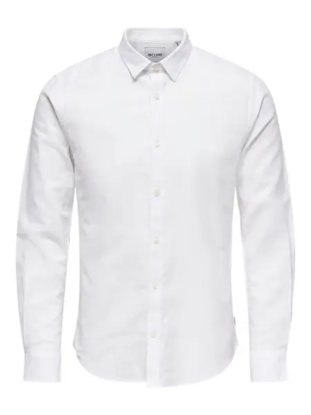 Only & Sons Košeľa 'ONSCaiden'  biela melírovaná