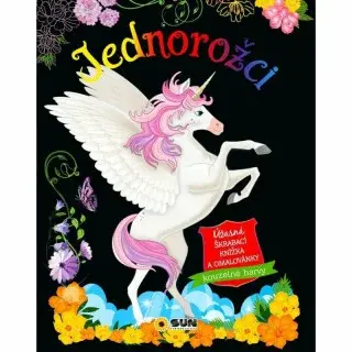 Jednorožci - úžasná škrábací knížka a omalovánky