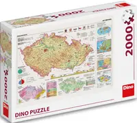 Puzzle Mapy České republiky 2000 dílků