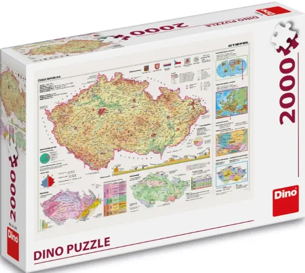 Puzzle Mapy České republiky 2000 dílků