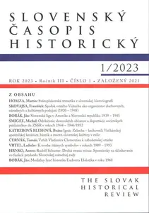 Slovenský časopis historický  1/2023