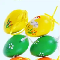 Vajíčka plast 6cm/6ks potisk 629