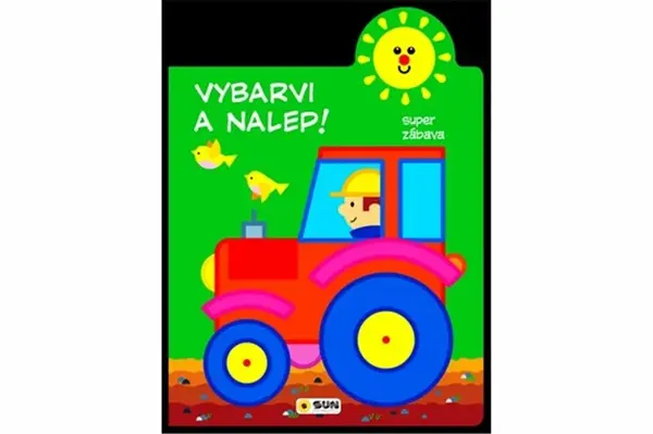 Vybarvi a nalep - Traktor - 2-3 roky