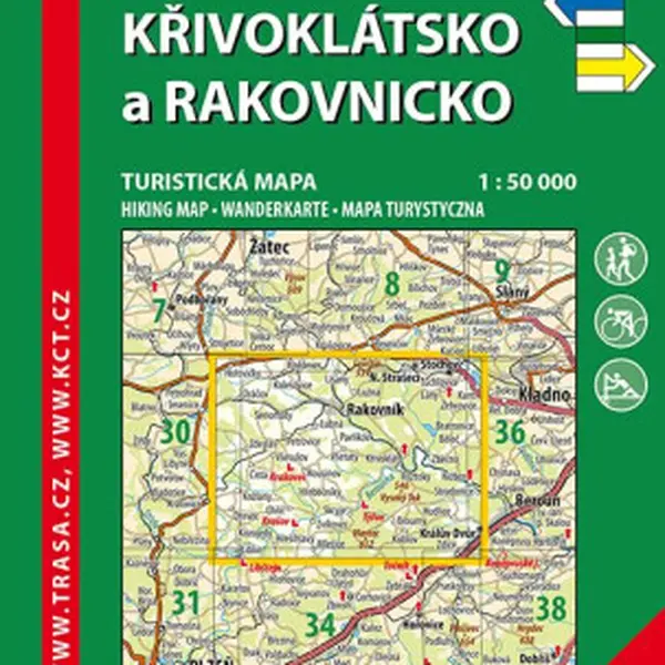 KČT 33 Křivoklátsko, Rakovnicko 1:50 000/ 8. vydání 2023