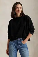 Bavlněné tričko s dlouhým rukávem Polo Ralph Lauren černá barva, 211967107