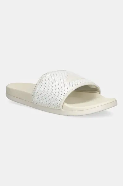 Pantofle adidas Adilette Comfort dámské, béžová barva, JS3620