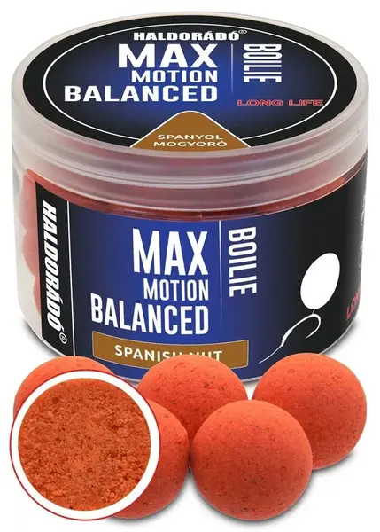Haldorádó vyvážené boilies balanced max motion 70 g 20 mm - španělský ořech