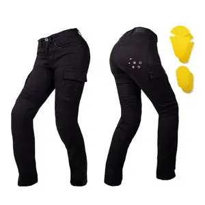 Dámské moto jeansy W-TEC Komehana černá 30/32