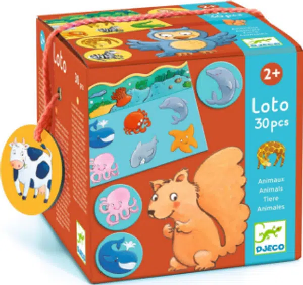 Loto Zvířátka – přiřazovací hra se zvířátky pro nejmenší