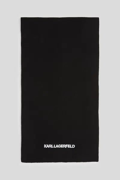 Šála Karl Lagerfeld dámská, černá barva, A3W33144