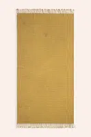 Bavlněný plážový ručník Calma House Ola 100 x 180 cm žlutá barva