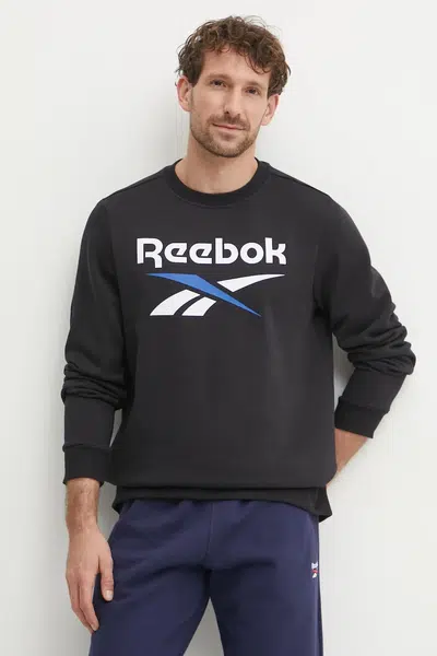 Mikina Reebok pánská, černá barva, s potiskem, 100206935
