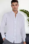 G921 DEWBERRY MEN'S SHIRT-WHITE