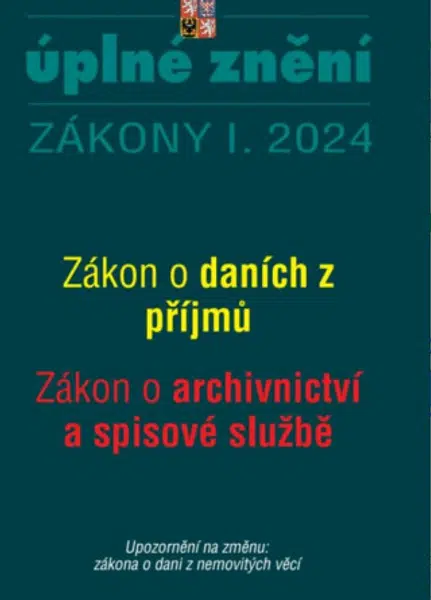 Aktualizace I/2 2024 O daních z příjmů, o archivnictví a spisové službě