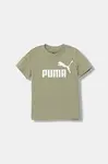 Dětské bavlněné tričko Puma ESS No. 1 Logo Tee černá barva, s potiskem, 684906