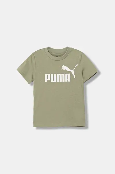 Dětské bavlněné tričko Puma ESS No. 1 Logo Tee černá barva, s potiskem, 684906