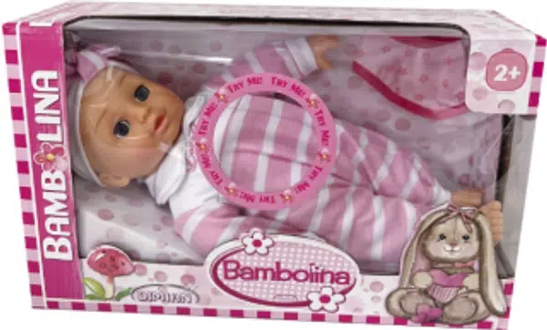 Panenka Bambolina Bebe 34 cm s 50 českými slovy