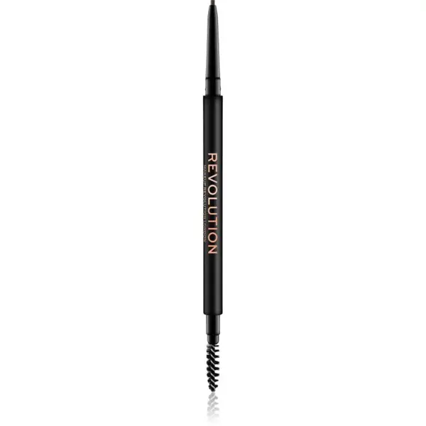 Revolution Precise Brow Pencil precizní tužka na obočí s kartáčkem odstín Dark Brown 0.05 g
