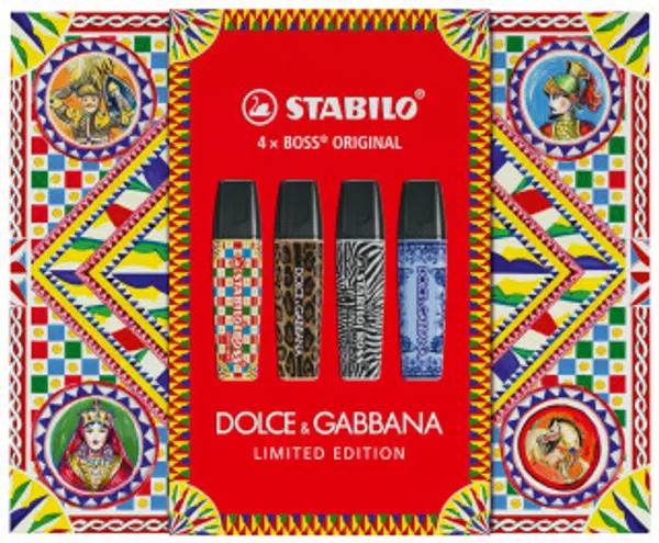 STABILO BOSS ORIGINAL x DOLCE&GABBANA, premium box 4 ks, limitovaná edice