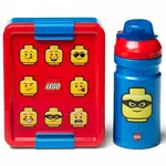 LEGO ICONIC Classic svačinový set (láhev a box) - červená/modrá