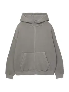 Pull&Bear Tepláková bunda  tmavošedá
