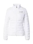 EA7 Emporio Armani Prechodná bunda  strieborná / biela
