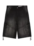 Bershka Rifľové kapsáče  čierny denim