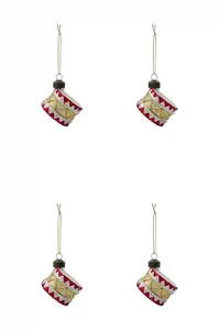 Sada vánočních ozdob House Doctor 4,7 x 5 cm 4-pack