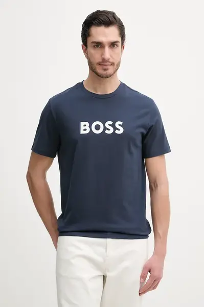 BOSS pánský bavlněný T-Shirt RN