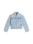 Tommy Jeans Prechodná bunda  svetlomodrá / červená / biela