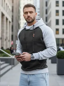 Pánská černá mikina s kapucí Dstreet