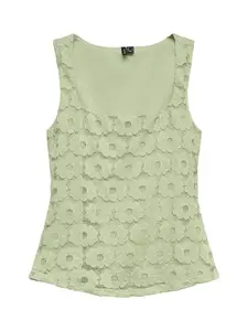 VERO MODA Top 'VMJANELLE'  pastelovo zelená