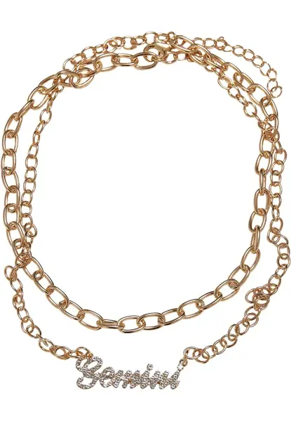 Diamond Zodiac Gemini Necklace - Gold Colors