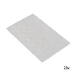 Tlumič dvířek Ø 14mm, 28 ks, materiál plast