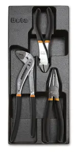 Beta tools SADA 3 KLEŠTÍ V PLASTOVÉ PODESTĚ, 2424/T156