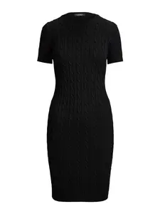 Lauren Ralph Lauren Pletené šaty  čierna