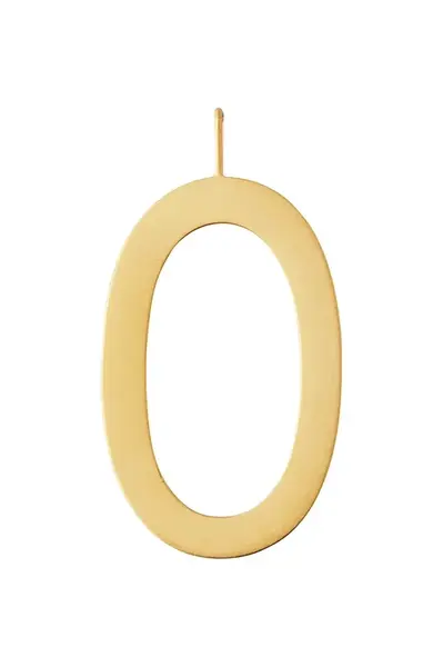 Strieborný pozlátený prívesok Design Letters