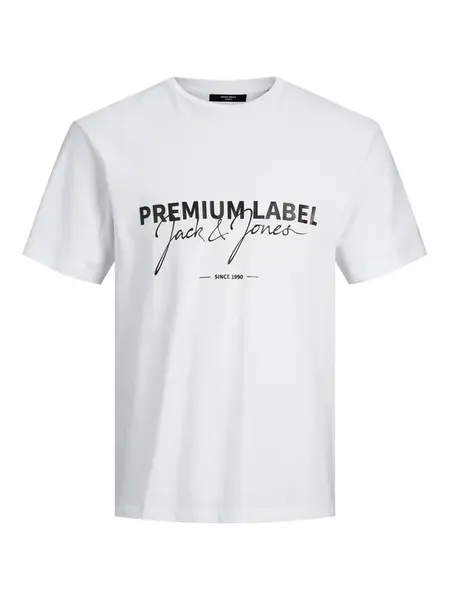 JACK & JONES Tričko  čierna / biela