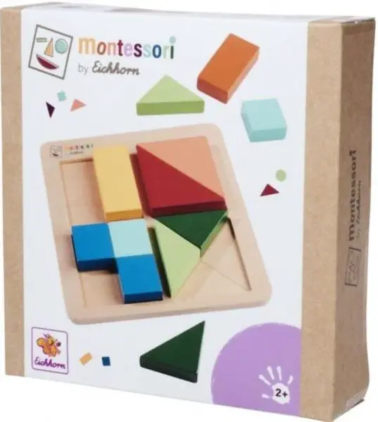 Montessori Čtverce skládačka puzzle - Eichhorn (6032)