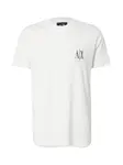 ARMANI EXCHANGE Tričko  tmavošedá / biela