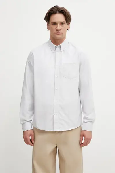 A.P.C. košile pánská bavlněná New Greg