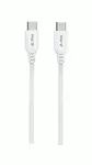Kabel iPEAX TPU USB-C / USB-C 1M, USB 2.0, bílá