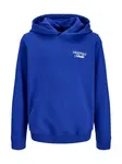 Jack & Jones Junior Mikina 'JORNORREBRO'  modrá / biela
