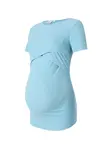 Only Maternity Tričko 'OLMEMMA DUA'  svetlomodrá