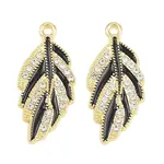 Alloy Black Enamel Pendants