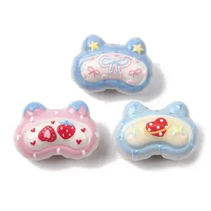Embossed Opaque Acrylic Beads