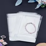 100Pcs OPP Plastic Rectangle Cellophane Bags for Display Card