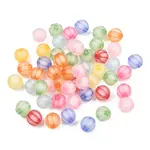 Frosted Transparent Acrylic Pumpkin Beads