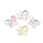 Transparent UV Plating Rainbow Iridescent Acrylic Beads