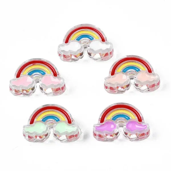 Transparent Acrylic Enamel Beads